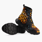 Casual Leather Chunky Boots Dragon Scales