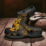 Classic Clogs Snake Head with Golden Skin