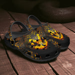 Classic Clogs Snake Head with Golden Skin