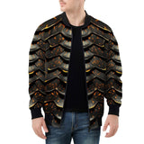 Bomber Jacket Dragon Skin Pattern