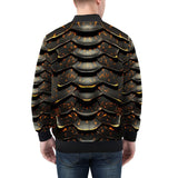 Bomber Jacket Dragon Skin Pattern