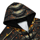 Men's Zip Up Hoodie Dragon Skin Pattern