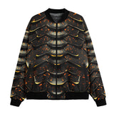 Bomber Jacket Dragon Skin Pattern