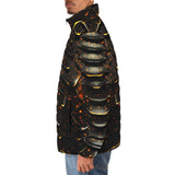 Down-Padded Puffer Jacket Dragon Skin Pattern