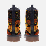 Leather Boots Dragon Skin Pattern