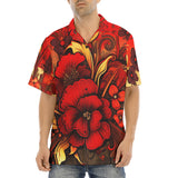 Hawaiian Shirt Poppy Flowers Art