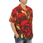 Hawaiian Shirt Poppy Flowers Art