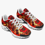 Air Cushion Sneakers Poppy Flowers Art