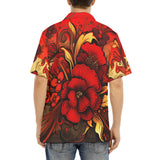 Hawaiian Shirt Poppy Flowers Art