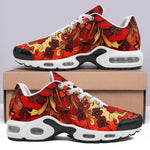 Air Cushion Sneakers Poppy Flowers Art