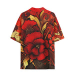 Hawaiian Shirt Poppy Flowers Art