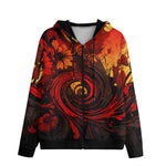 Men's Zip Up Hoodie Khokhloma Art