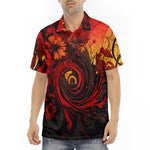 Men's Polo Shirt Khokhloma Art