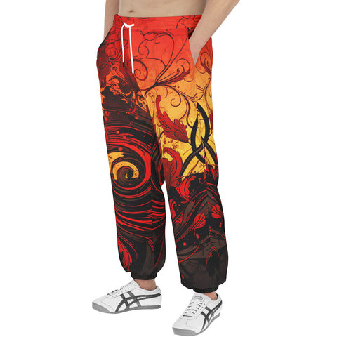 Men's Sweatpants Khokhloma Art