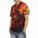 Men's Polo Shirt Khokhloma Art