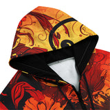 Men's Zip Up Hoodie Khokhloma Art