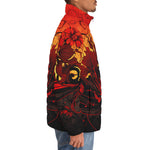 Down-Padded Puffer Jacket Khokhloma Art