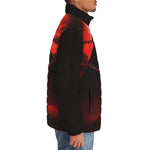 Down-Padded Puffer Jacket Mysterious Evil Pyramid with Red Eye