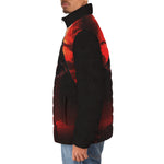 Down-Padded Puffer Jacket Mysterious Evil Pyramid with Red Eye
