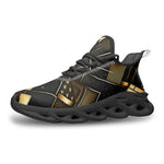 Sports Sneakers Golden Geometric Abstract Pattern