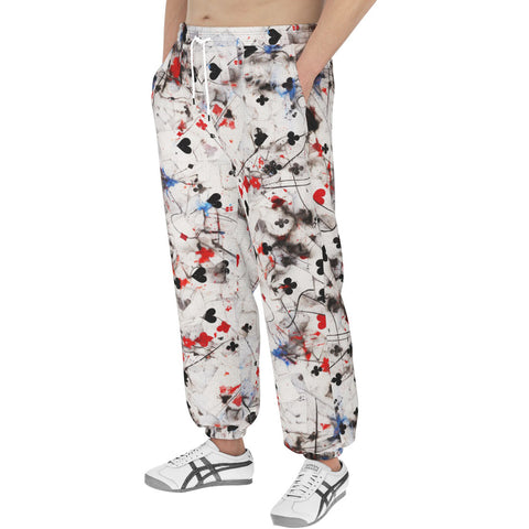 Men's Sweatpants Playing Cards Abstraction