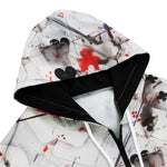 Men's Zip Up Hoodie Playing Cards Abstraction