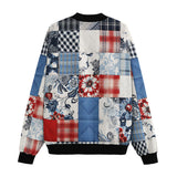 Bomber Jacket Cloth Patchwork