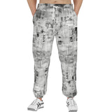Men's Sweatpants Vintage Newspaper