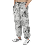 Men's Sweatpants Vintage Newspaper