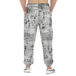 Men's Sweatpants Vintage Newspaper