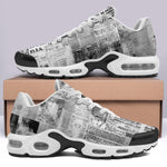 Air Cushion Sneakers Vintage Newspaper