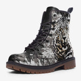 Leather Boots Leopard on Splatters