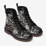 Leather Boots Leopard on Splatters