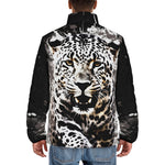 Down-Padded Puffer Jacket Leopard on Splatters