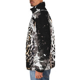 Down-Padded Puffer Jacket Leopard on Splatters