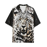 Hawaiian Shirt Leopard on Splatters