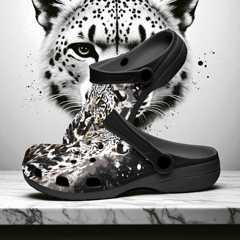 Classic Clogs Leopard on Splatters