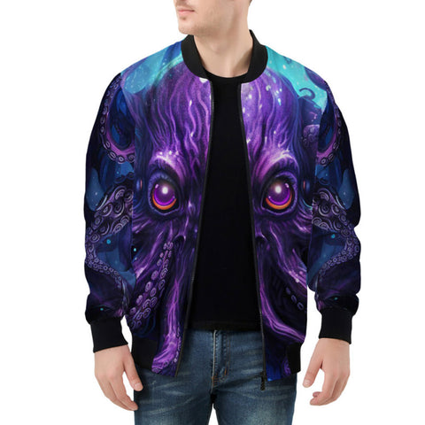 Bomber Jacket Space Octopus