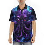 Men's Polo Shirt Space Octopus