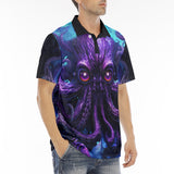 Men's Polo Shirt Space Octopus