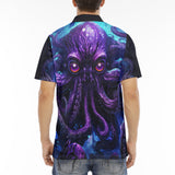 Men's Polo Shirt Space Octopus