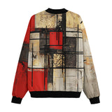 Bomber Jacket Modern Art Abstraction