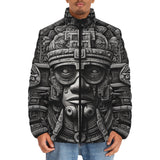 Down-Padded Puffer Jacket Aztec Stone Carving