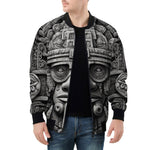 Bomber Jacket Aztec Stone Carving