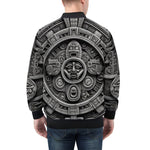 Bomber Jacket Aztec Stone Carving