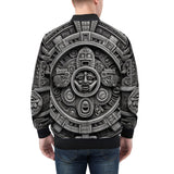 Bomber Jacket Aztec Stone Carving