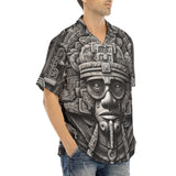 Hawaiian Shirt Aztec Stone Carving