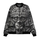 Bomber Jacket Aztec Stone Carving