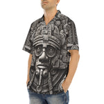 Hawaiian Shirt Aztec Stone Carving