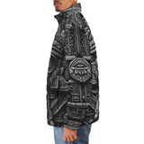 Down-Padded Puffer Jacket Aztec Stone Carving